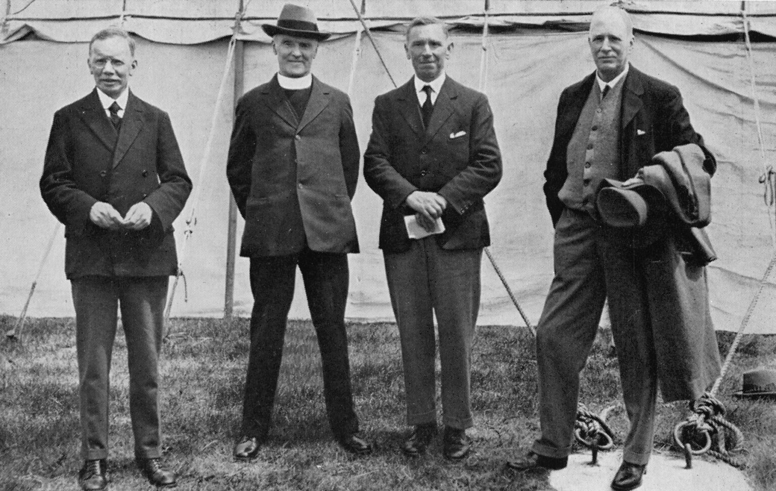 Founders of Keswick Portstewart: Mr RG Bass, Rev Oswald Scott, Mr RL McKeown, Mr RH Stephens Richardson