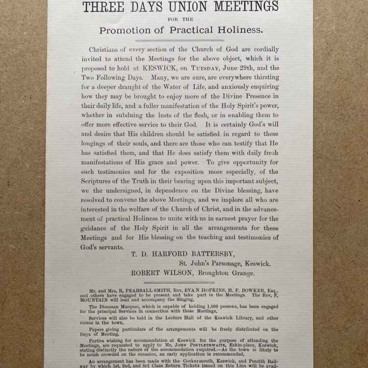 Convention Programme 1875
