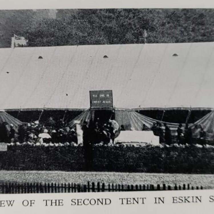 Eskin Street Tent in 1880s